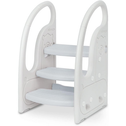 3 Step Stool Onasti Kids Standing Tower with Handles and Non-Slip Pads