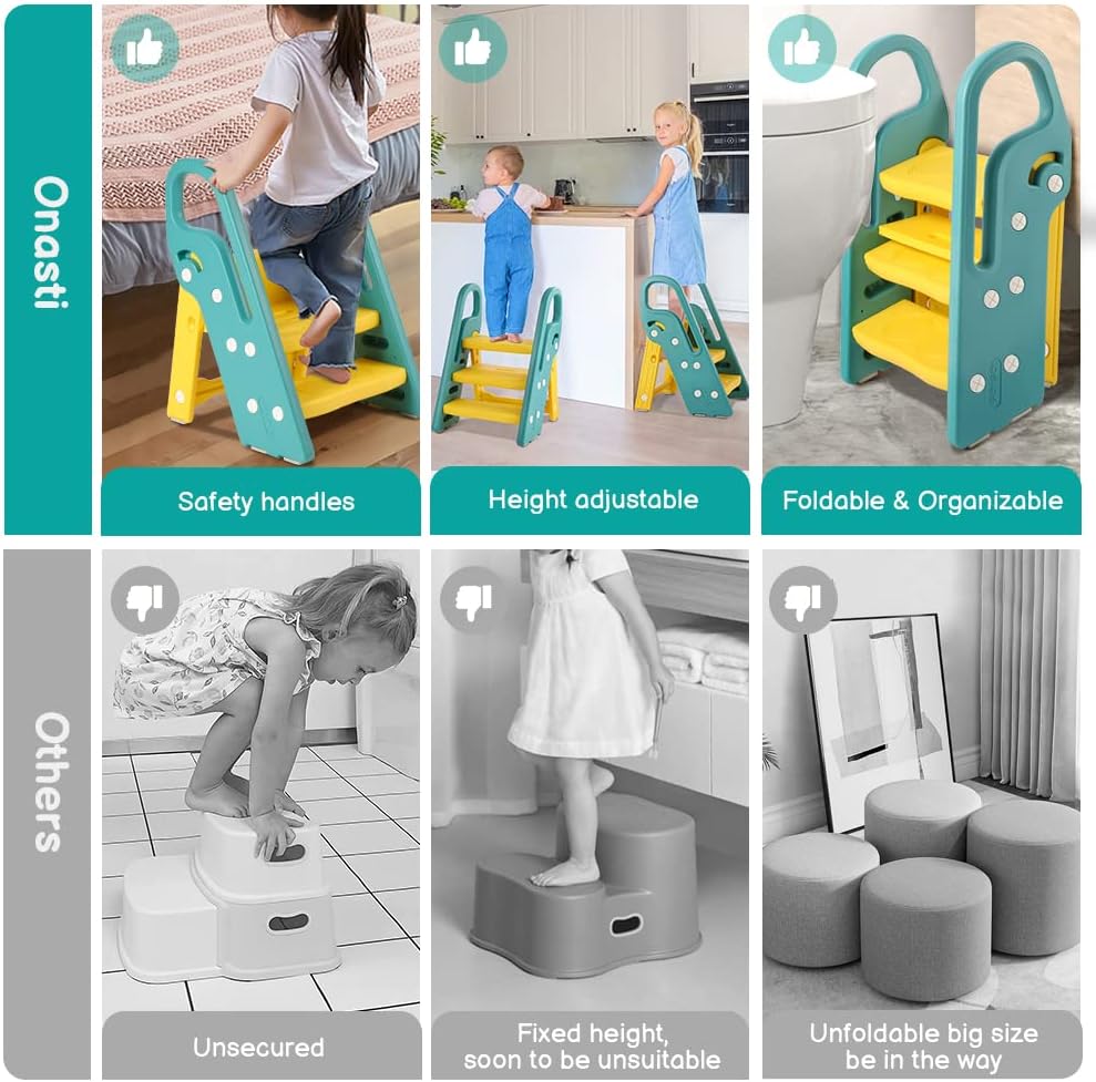 Adjustable and Foldable Step Stool