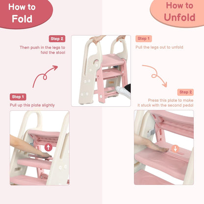 Adjustable and Foldable Step Stool