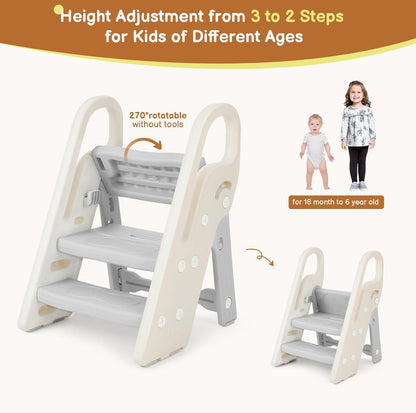 Adjustable and Foldable Step Stool