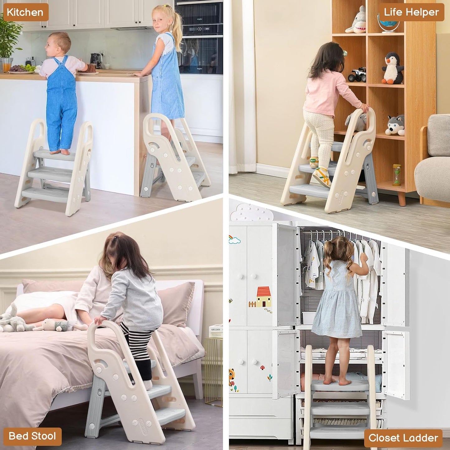 Adjustable and Foldable Step Stool