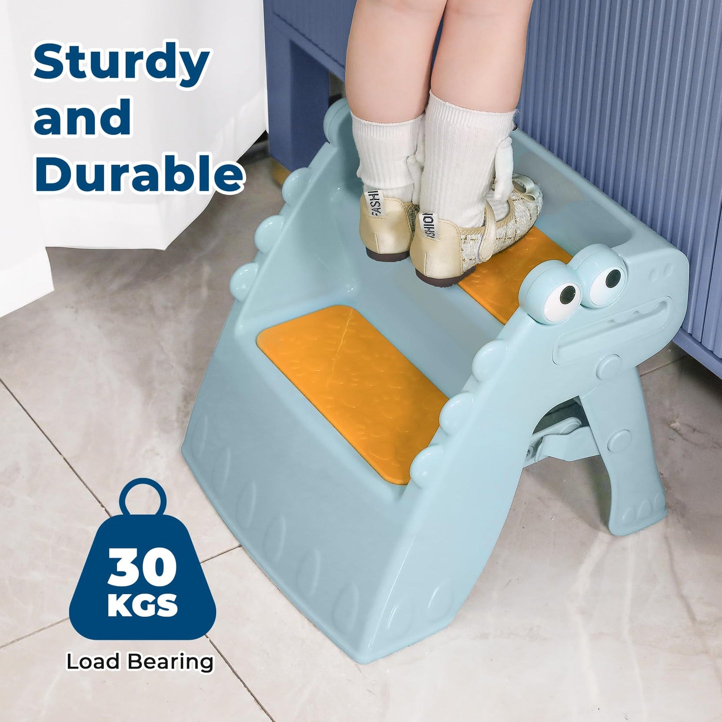 Onasti Toddler Step Stool Foldable Kids Step Stool