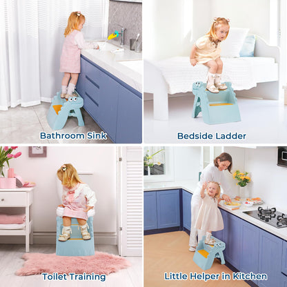 Onasti Toddler Step Stool Foldable Kids Step Stool